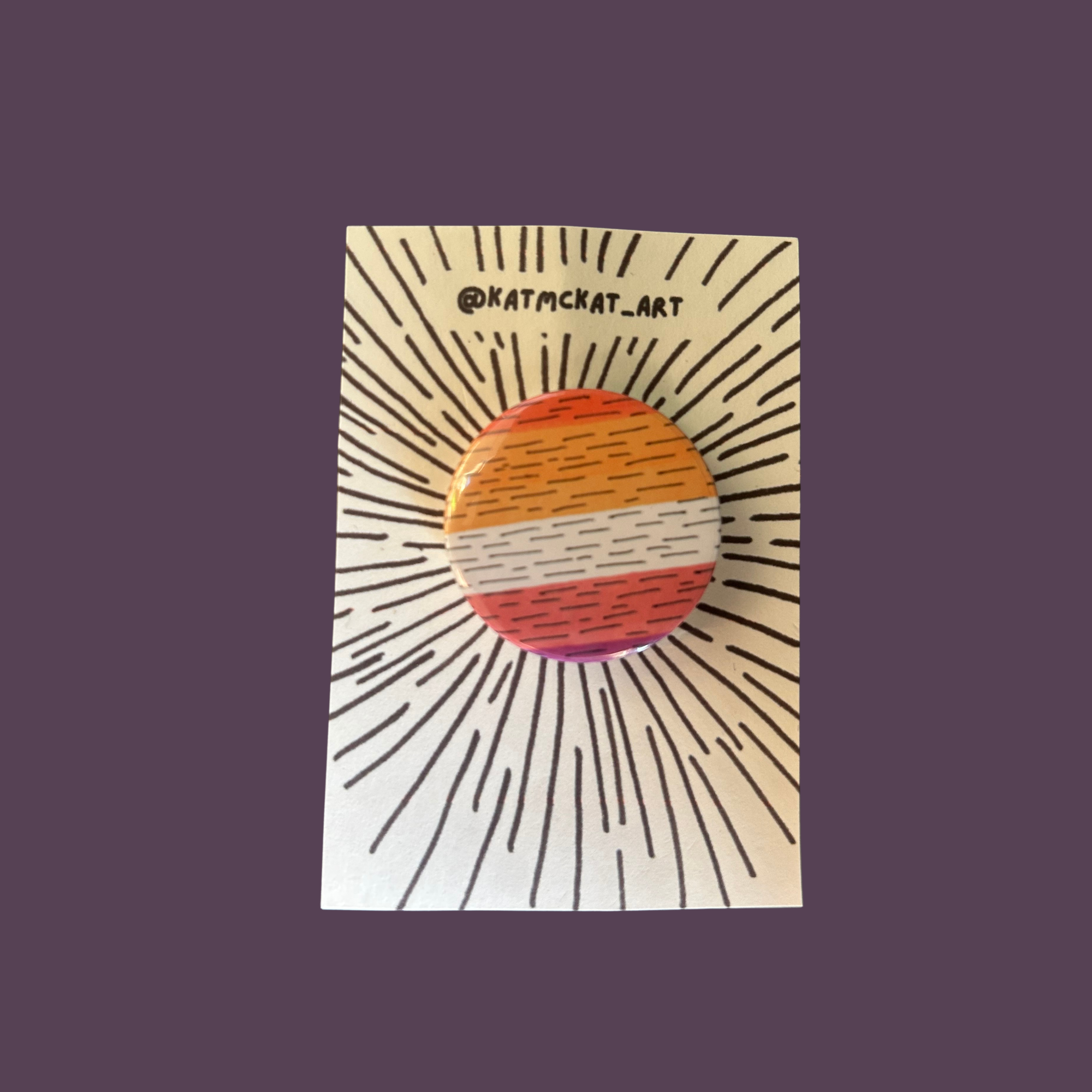 Lesbian flag button