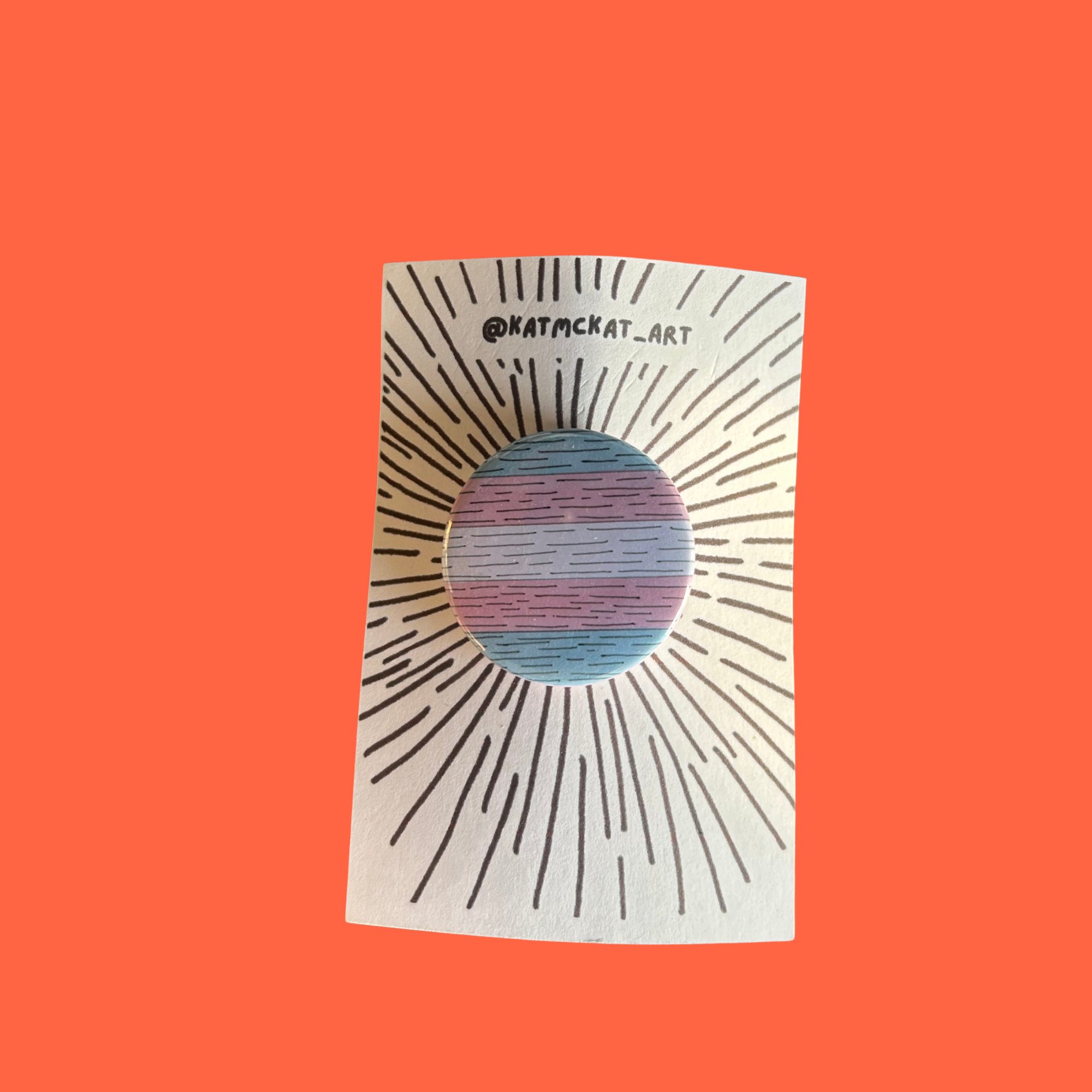 Trans flag button