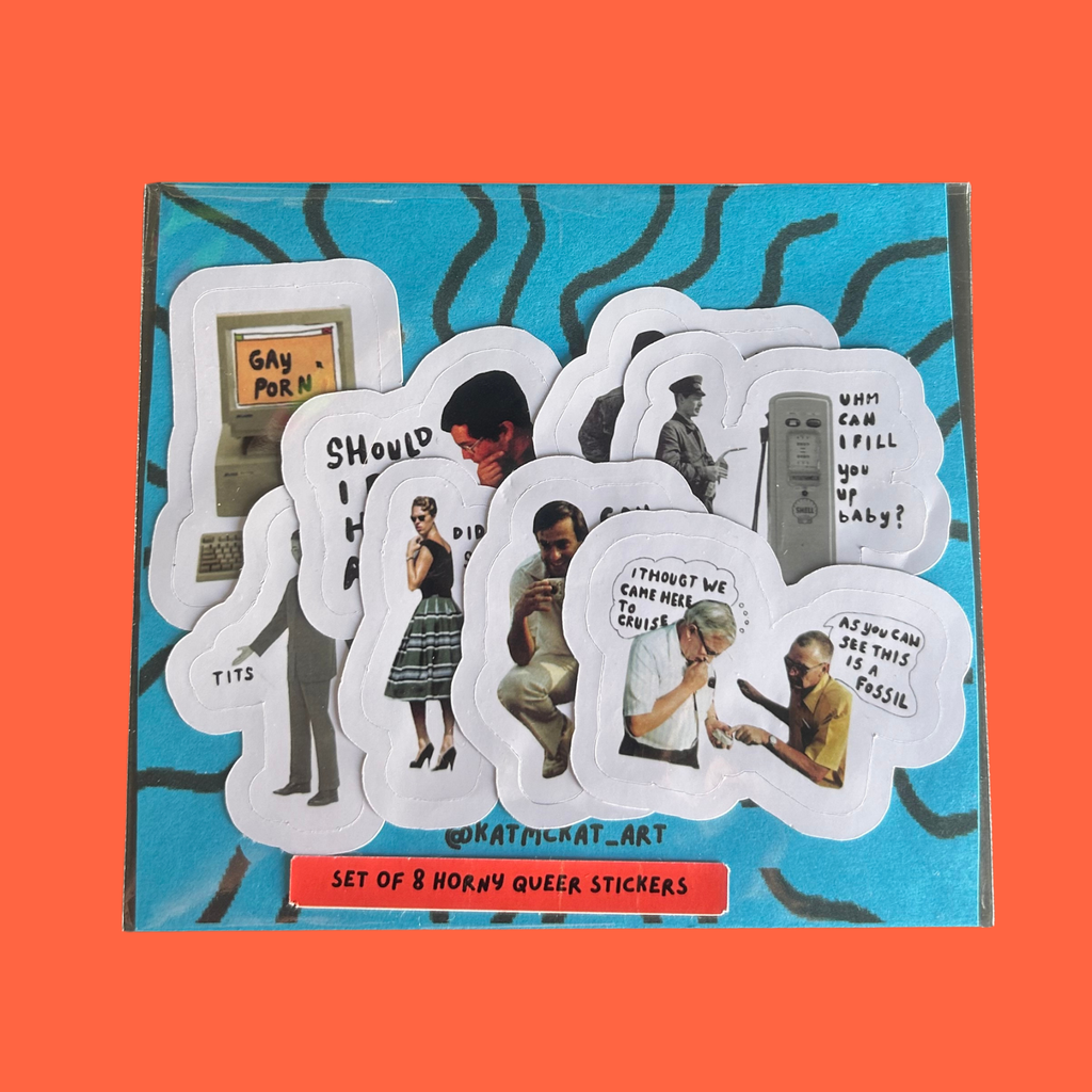 Set of 8 queer stickers