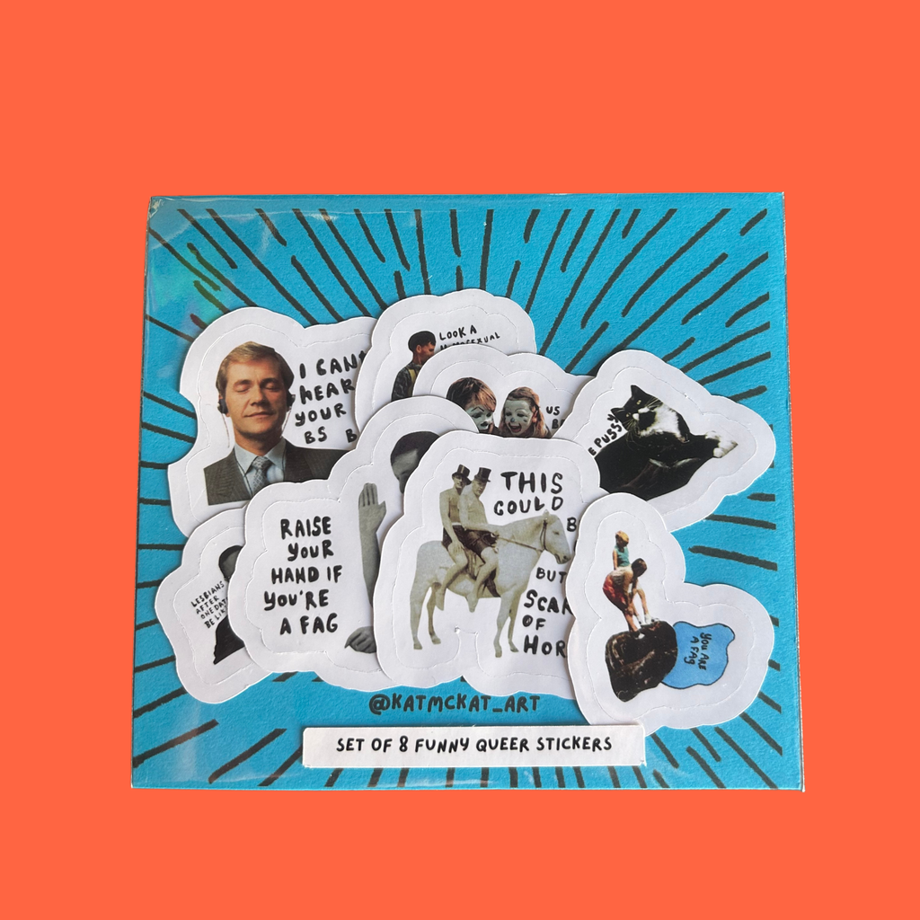 Set of 8 queer stickers