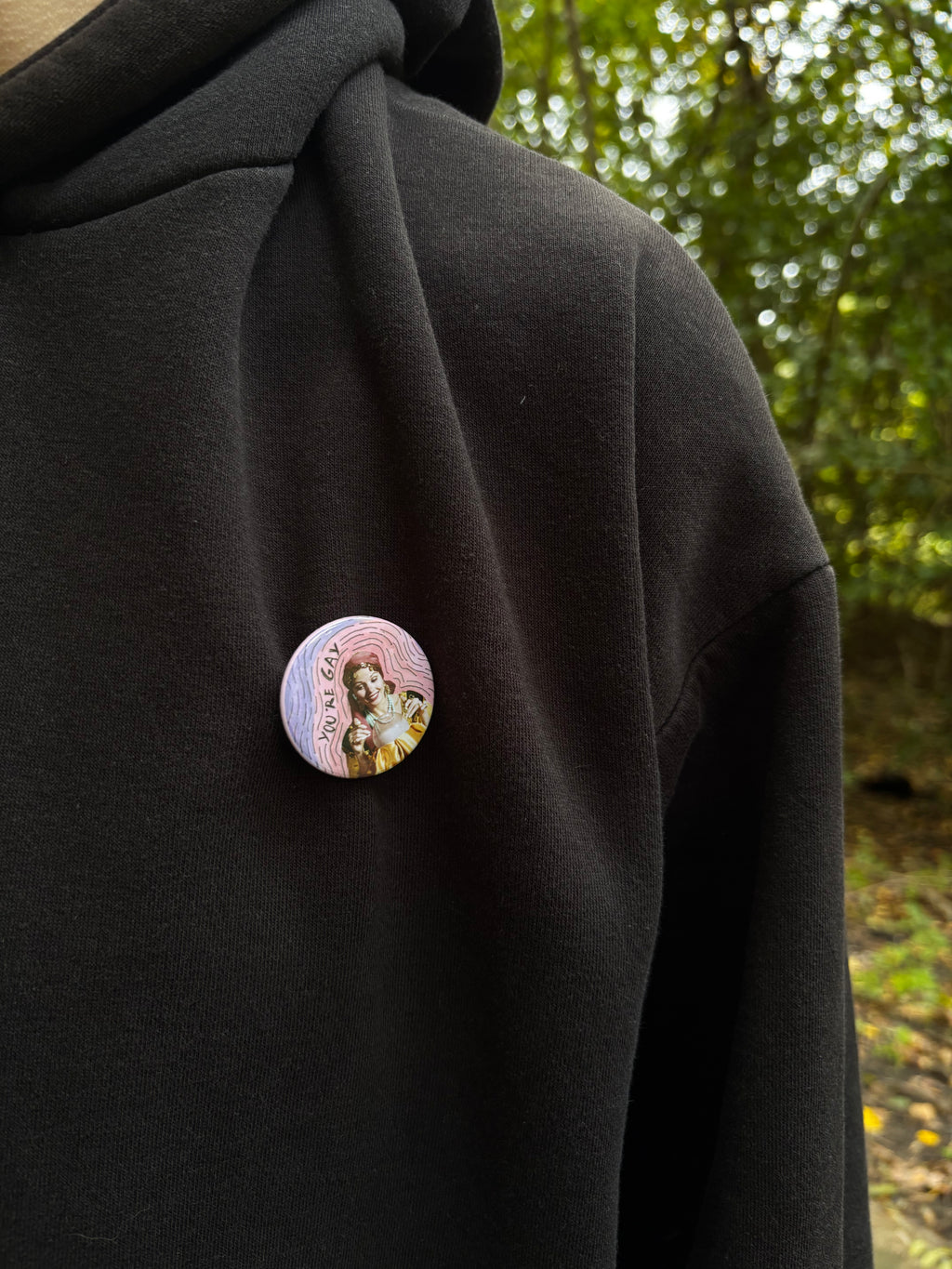 You are gay - Button