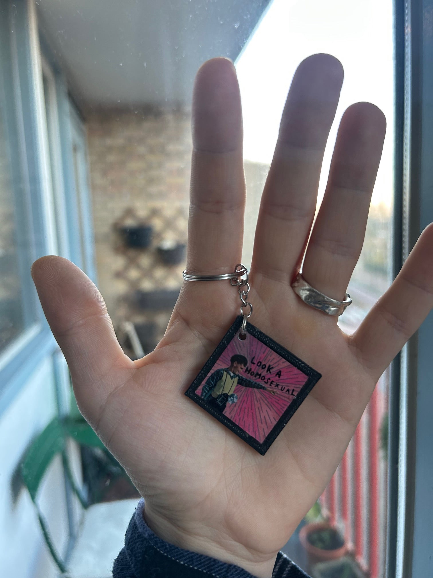 Look! A homosexual! - Keychain