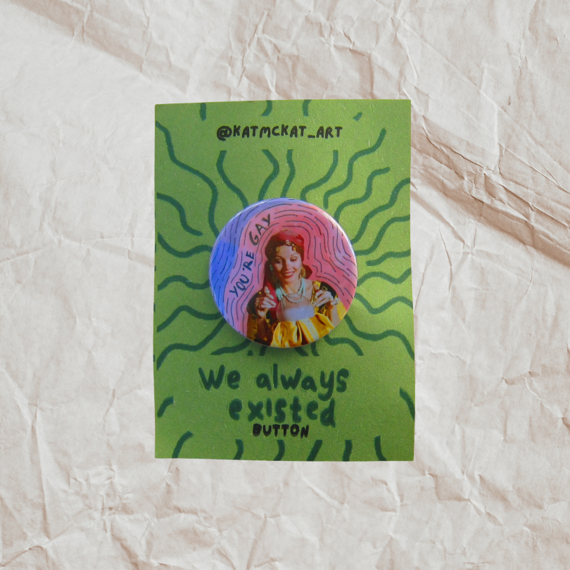 You are gay - Button